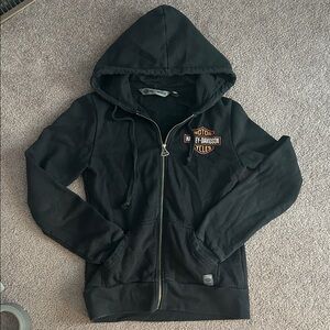 Harley-Davidson Black Hoodie with Logo